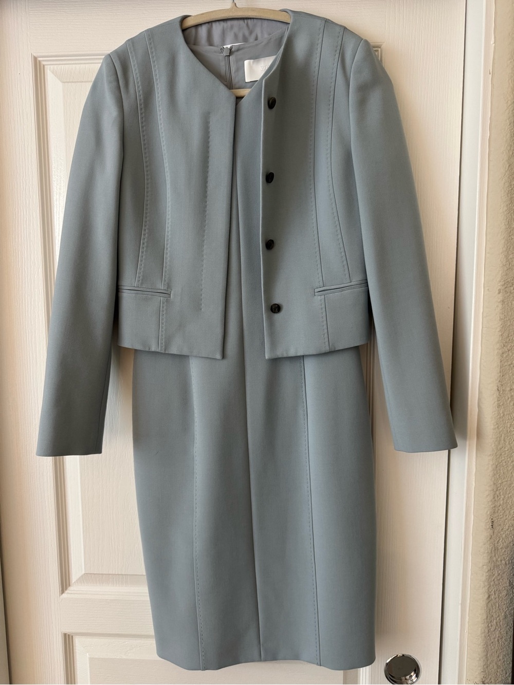 Hugo Boss Dress and Blazer set in Dusty Blue
